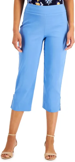 Beaded Split Hem Capris Pacific Coast M Blue