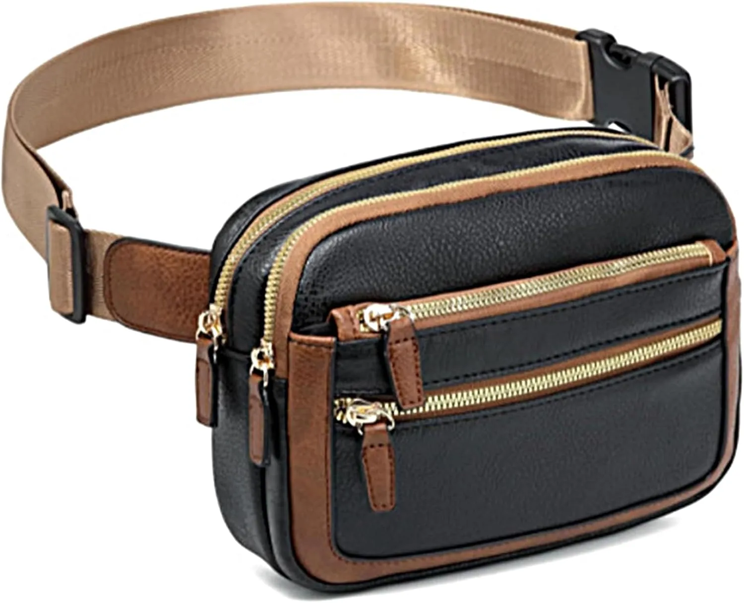 Belt Bag for Women Fanny Pack Crossbody with Adjustable Strap Fashion Leather Waist Packs