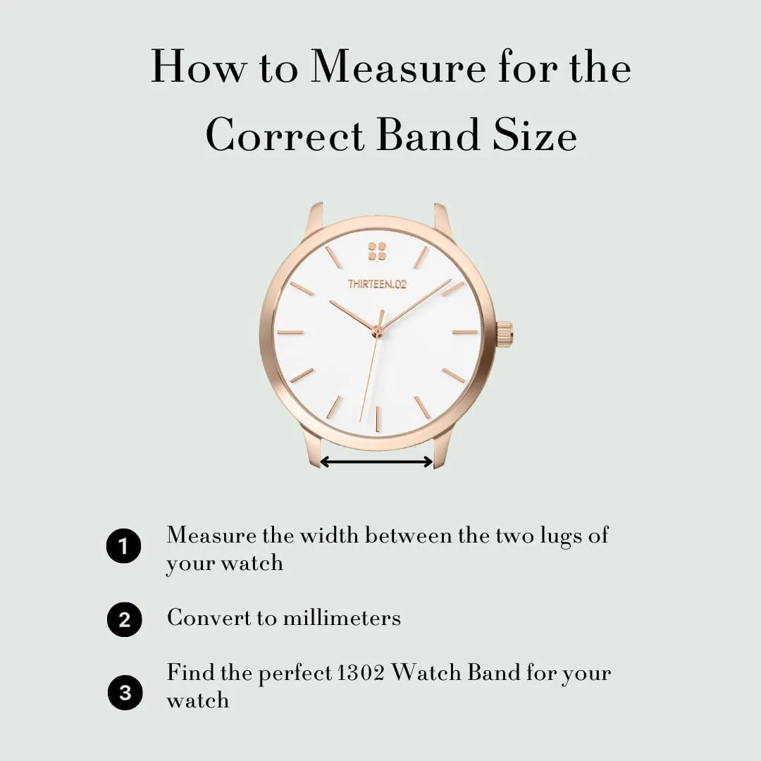 Black Leather Watch Band - Quick Release 18mm, 20mm, 22mm Easy Interchangeable Strap