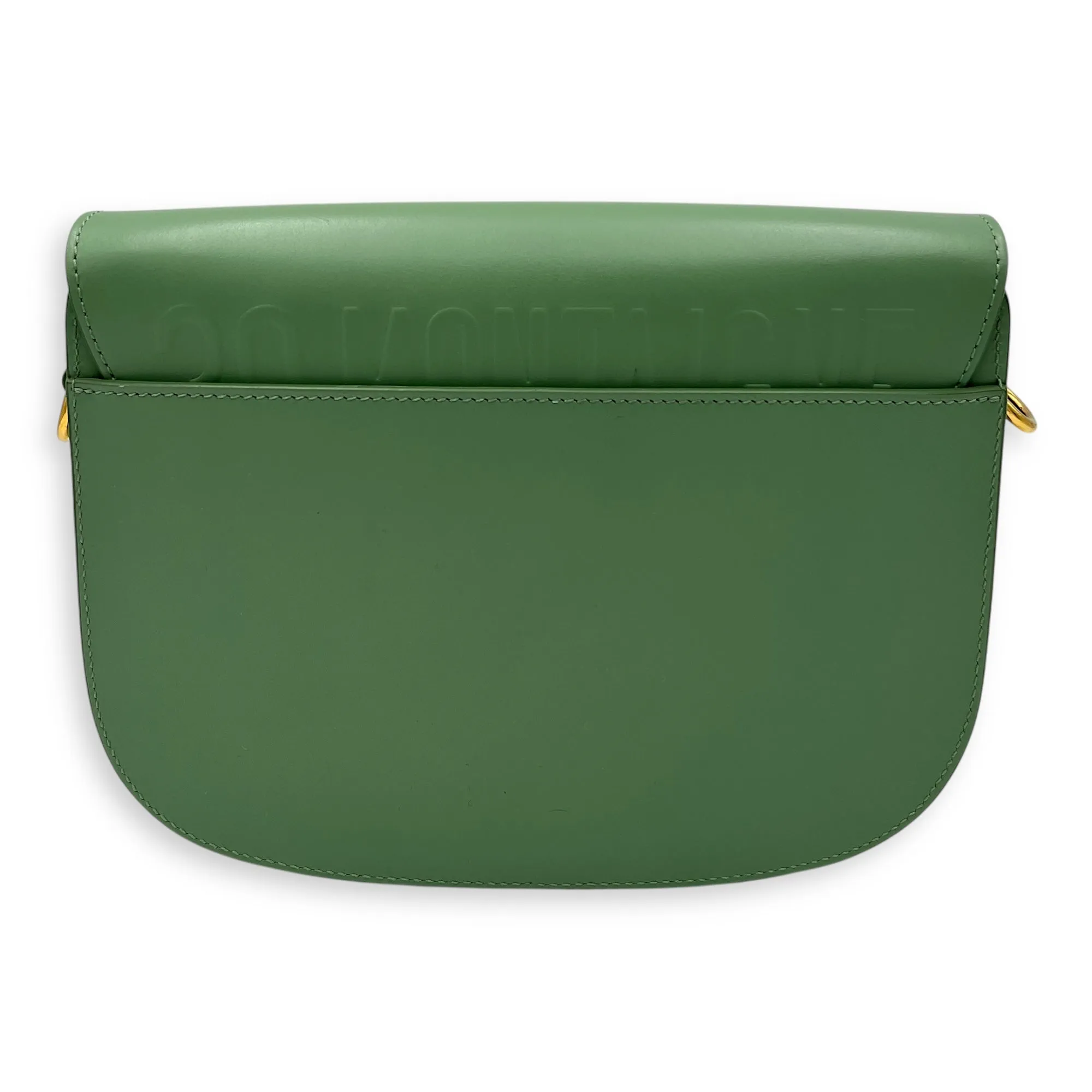 Bobby Crossbody Bag Green in Calfskin, Gold hardware