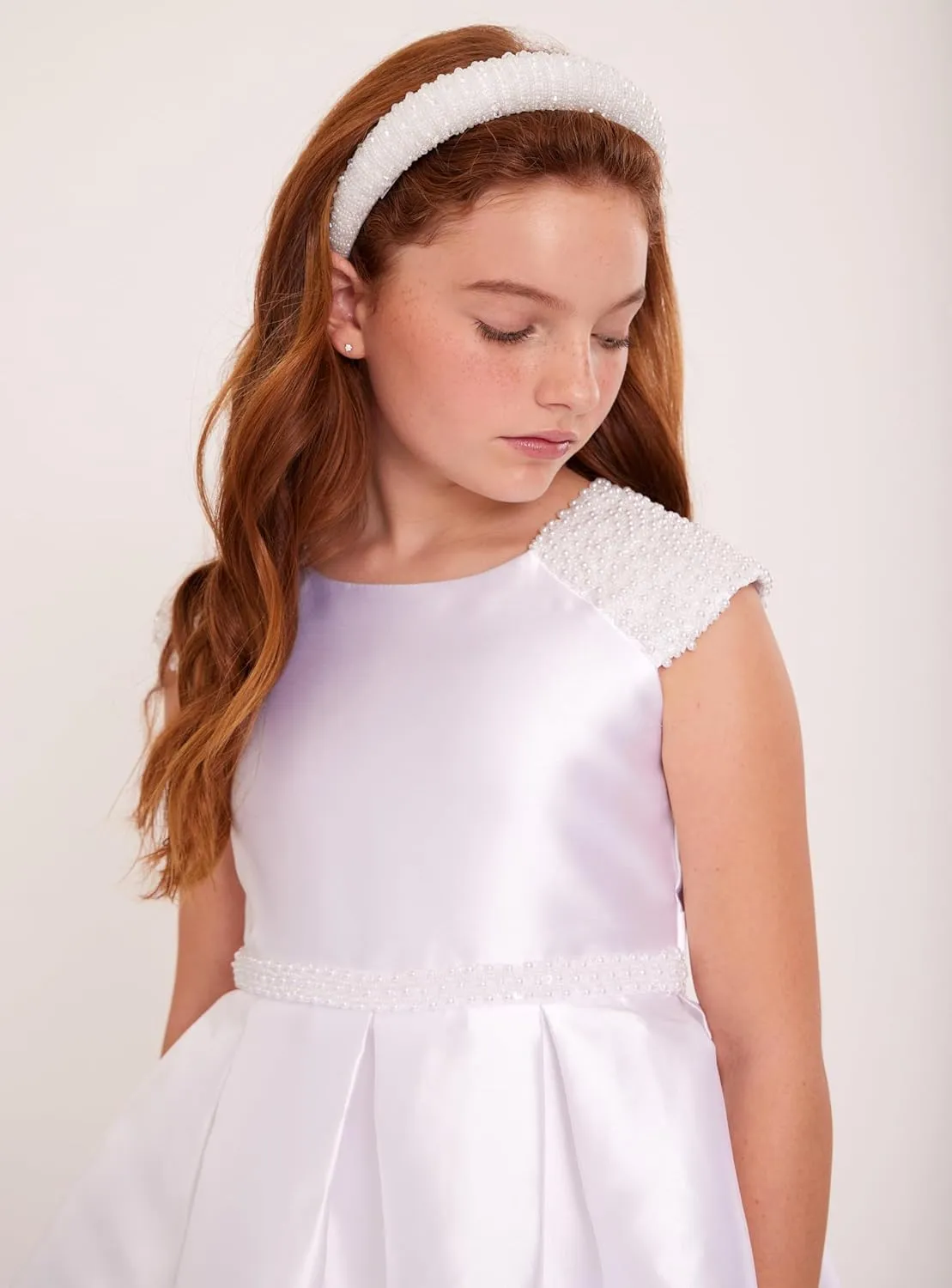 Bonnie Jean Iris & Ivy Girls Size 7-16 White Communion Dress