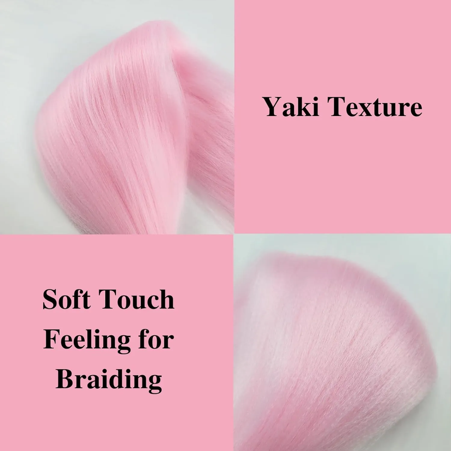 Braiding Hair Pre stretched Pink Curly Deep Wave Crochet Braids Boho Prestretched Hypoallergenic Braiding Hair Ez Braid Micro Knotless Itch Free