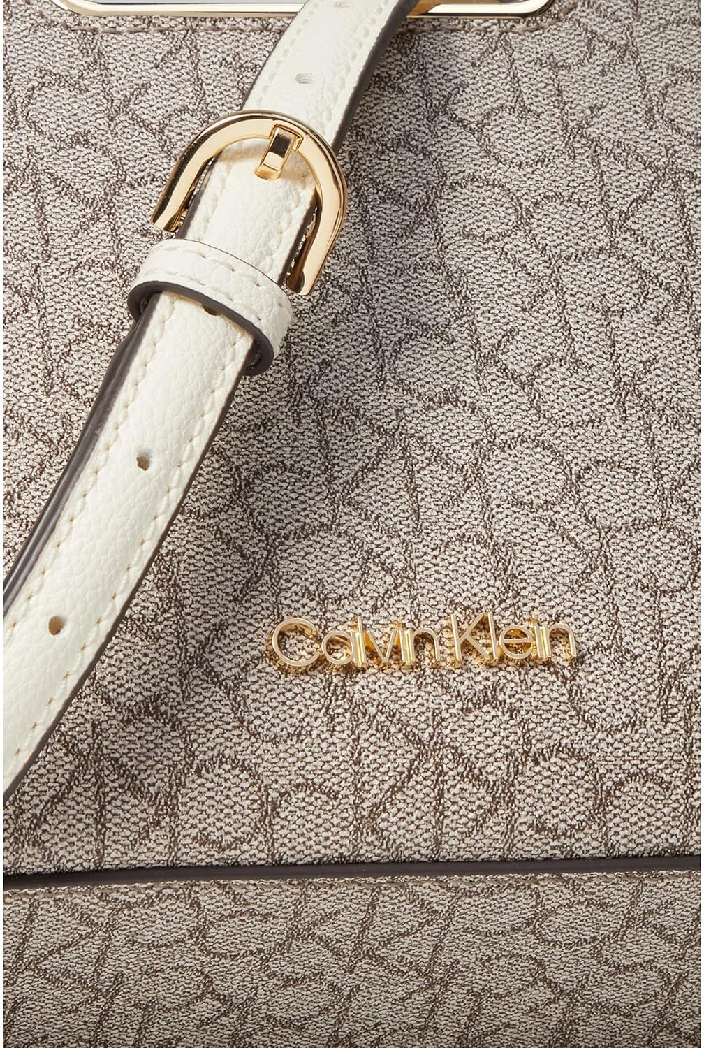 Calvin Klein Finley Tripe Compartment Signature Crossbody