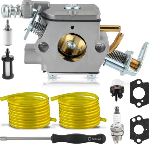 Carburetor 309360002 309360001 w/Tune up Kit For Homelite 46cc UT10519 UT10522 UT10526 46CC Chain Saw for Ryobi 46cc RY10518 RY10519 RY10520 RY10521 Chainsaw for Zama C1M-H58 Carb