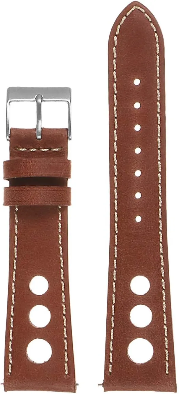Carrera Distressed Leather GT Rally Quick Release Watch Band Strap - Choose Your Color - 18mm 19mm 20mm 21mm 22mm 24mm