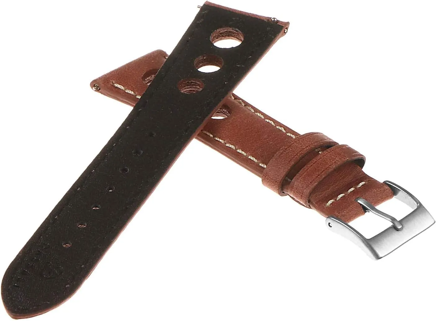 Carrera Distressed Leather GT Rally Quick Release Watch Band Strap - Choose Your Color - 18mm 19mm 20mm 21mm 22mm 24mm