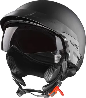 Cartman Motorcycle Open Face Helmet with Sun Visor Quick Release Buckle, DOT Approved, X-Large