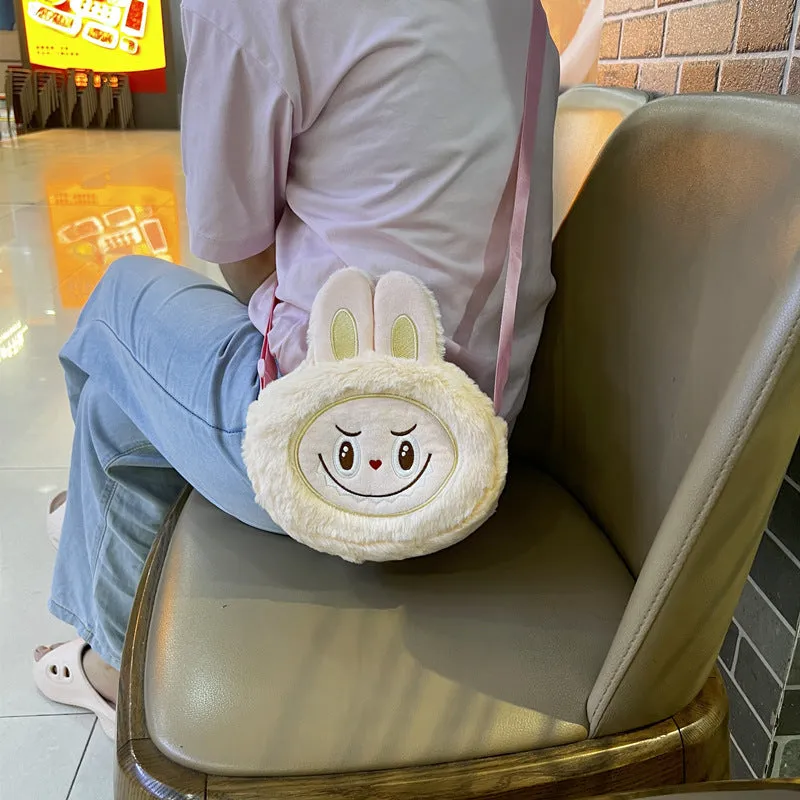 Cartoon Peripheral Plush Toy Cute Automobiles Curtain Crossbody Bags