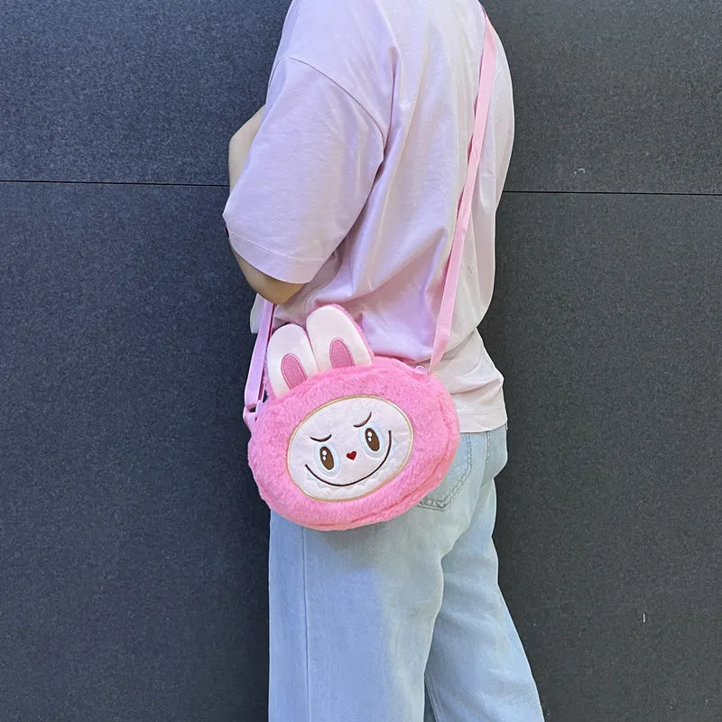 Cartoon Peripheral Plush Toy Cute Automobiles Curtain Crossbody Bags