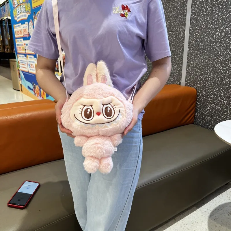 Cartoon Peripheral Plush Toy Cute Automobiles Curtain Crossbody Bags