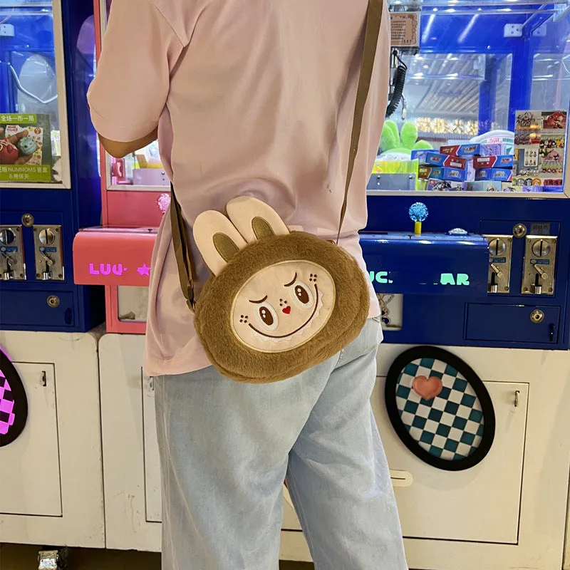 Cartoon Peripheral Plush Toy Cute Automobiles Curtain Crossbody Bags