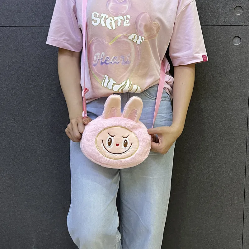 Cartoon Peripheral Plush Toy Cute Automobiles Curtain Crossbody Bags