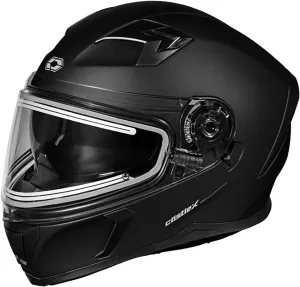 Castle X CX390 Full Face Electric Snow Helmet (Matte Black - Medium)