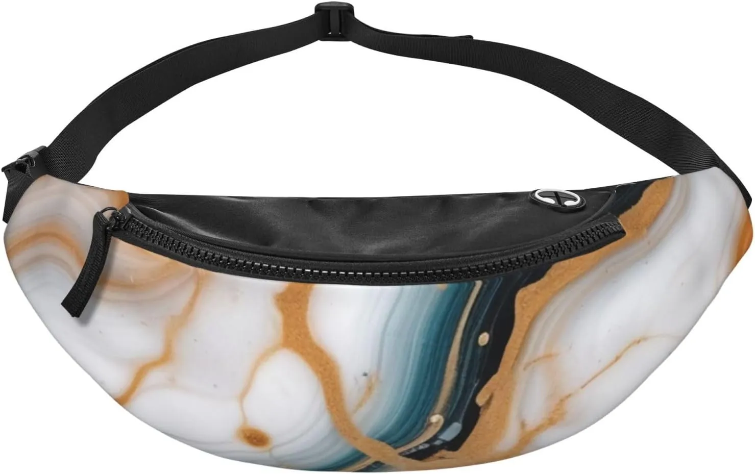 Casual Abstract Marble Stone Printed Fanny Pack,Crossbody Fanny packs for women Men Waist Bag for Running Travel