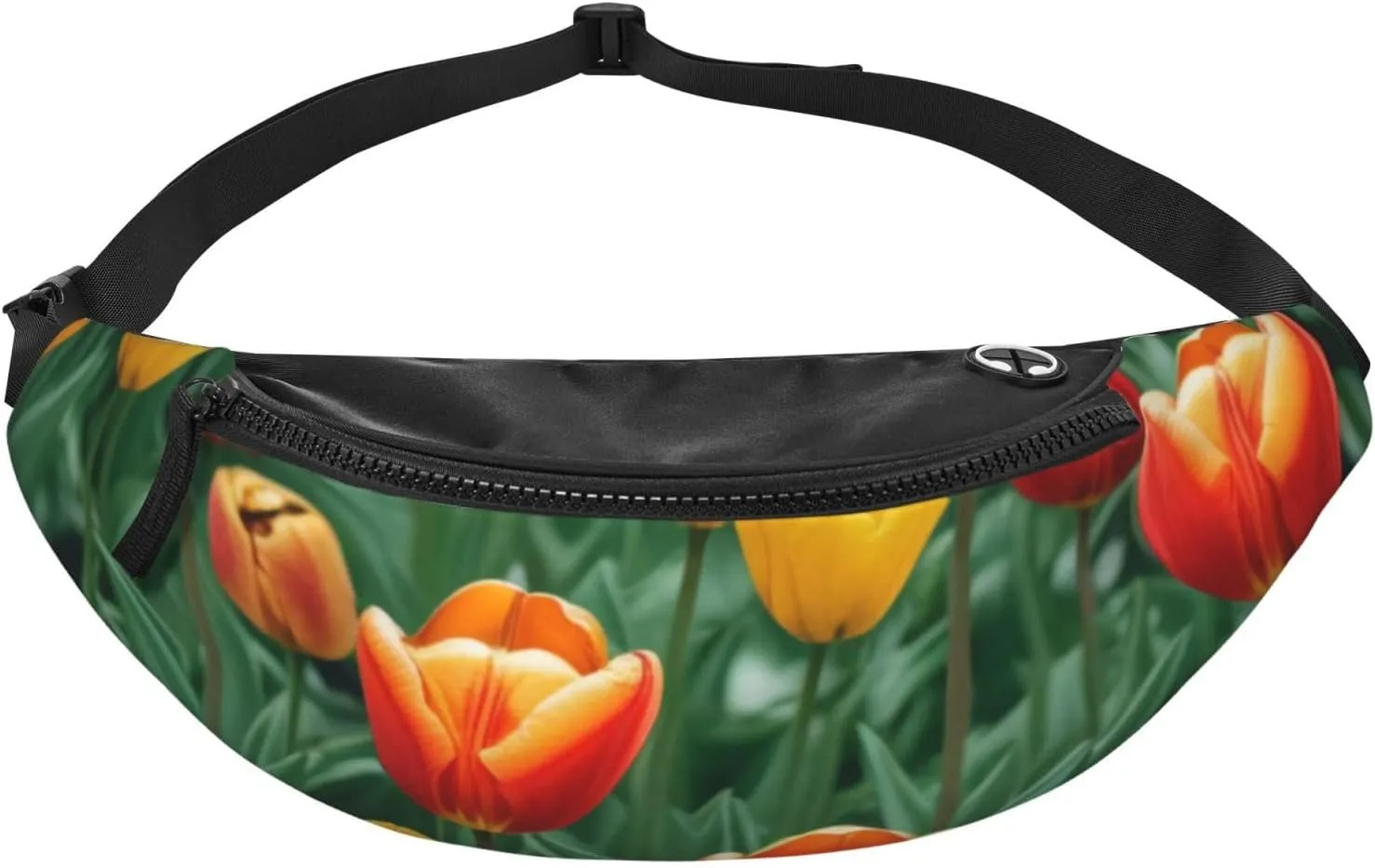 Casual tulips Printed Fanny Pack,Crossbody Fanny packs for women Men Waist Bag for Running Travel