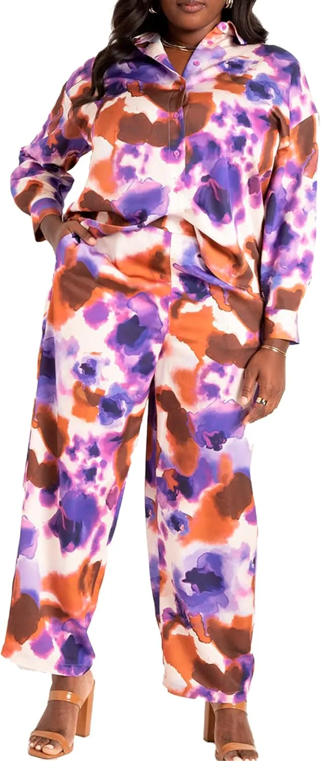 Catherines Women's Plus Size Essential Flat Front Pant