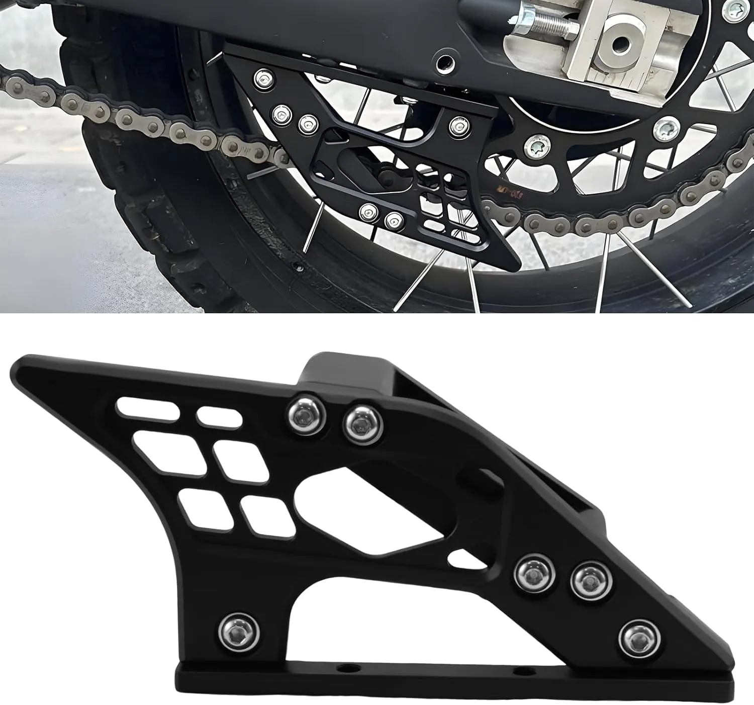 Chain Guide Motorcycle Chain Slider Protection Compatible with CFMOTO 450MT 450-MT Ibex 450 2023 2024 2025