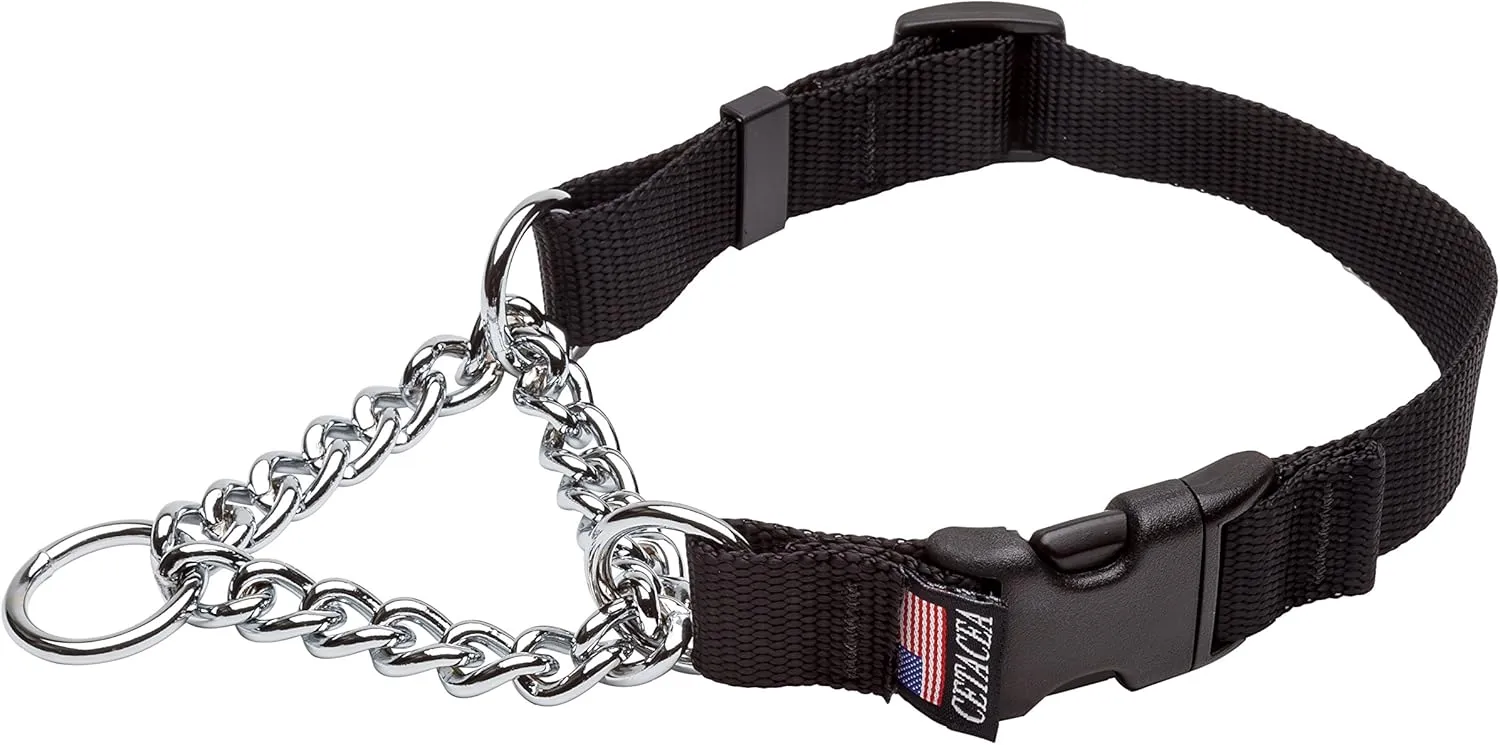 Chain Martingale w/ Quick Release - Extra Small - Black - Dog/Pet Collar