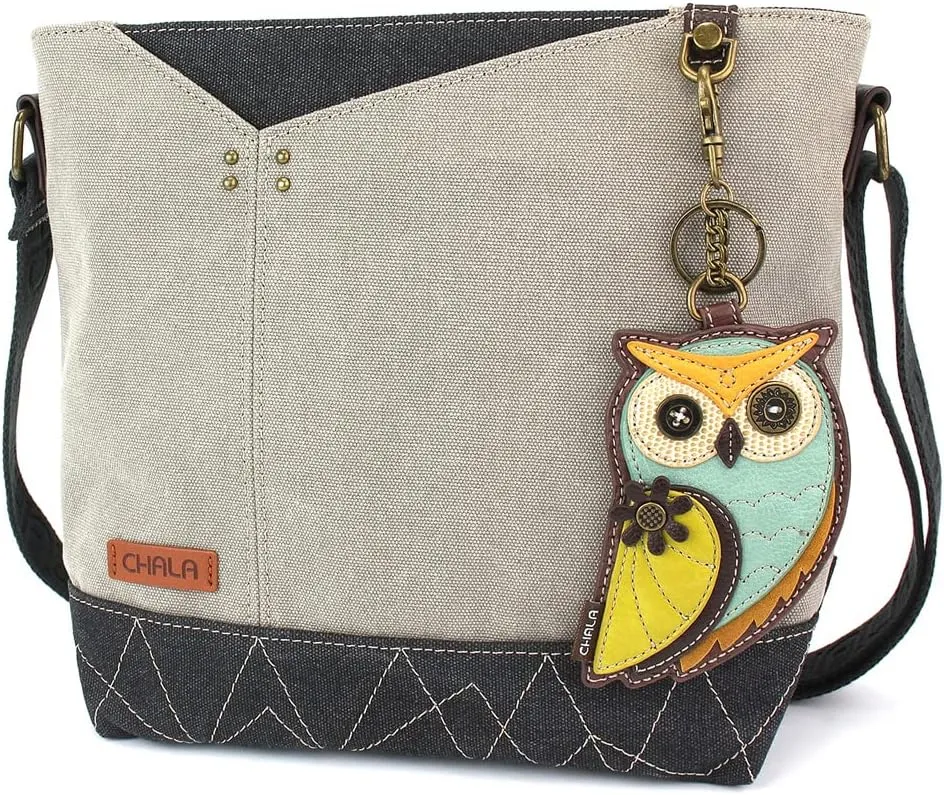 CHALA Prism Crossbody - Owl A - Gray