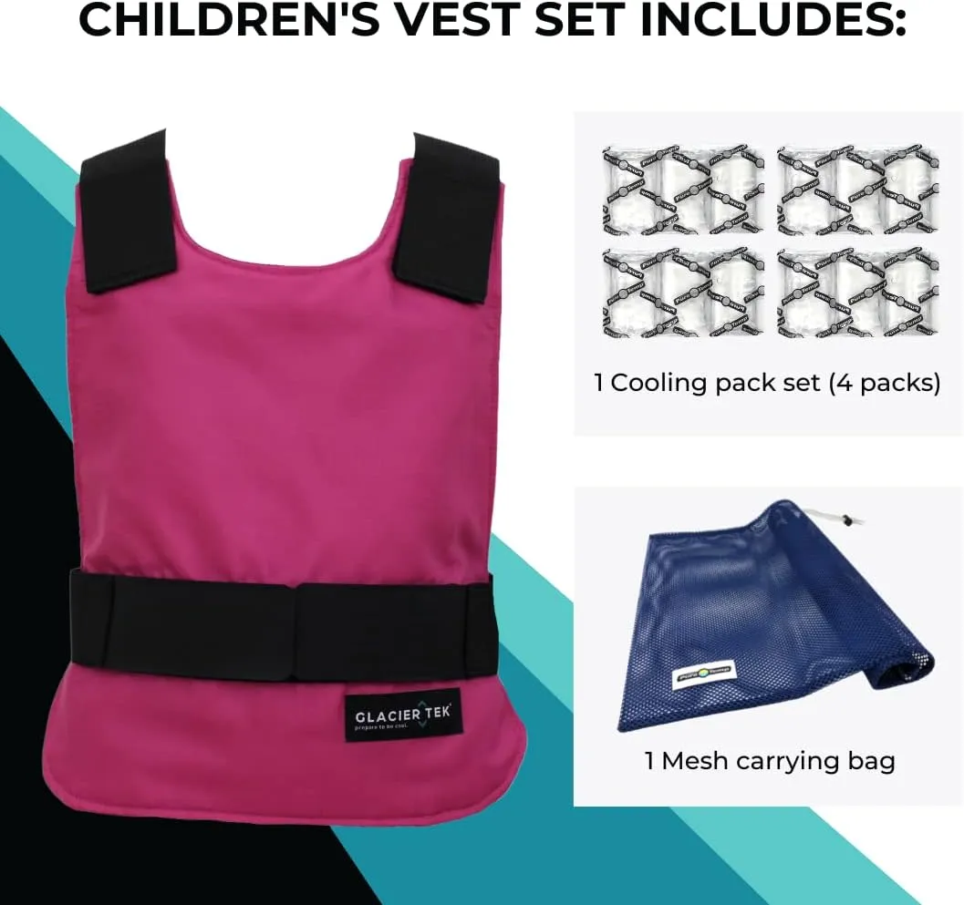 Children's Cool Vest with Nontoxic Cooling Packs