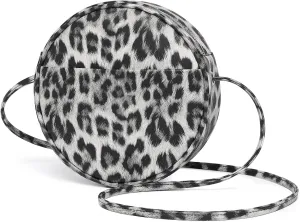 Circle Crossbody Bag for Women NYLON Circle Purse with Zipper Adjustable Knot Shoulder Straps