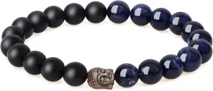COAI Buddha Bracelet for Men Women Stone Beaded Bracelet