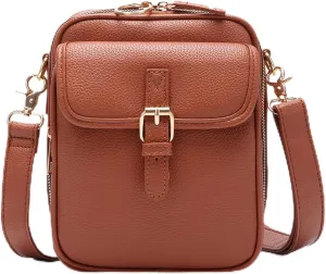 Collaboraten1 Crossbody Leather Bag, Collaboraten Crossbody Bag with Card Slots, Anti Theft Shoulder Leather Bags for Women