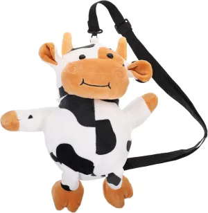 Cow Crossbody Bag Cow Plush Backpack Cow Plush Purse Animal Crossbody Purse Exquisite Plush Bag for Women Girls