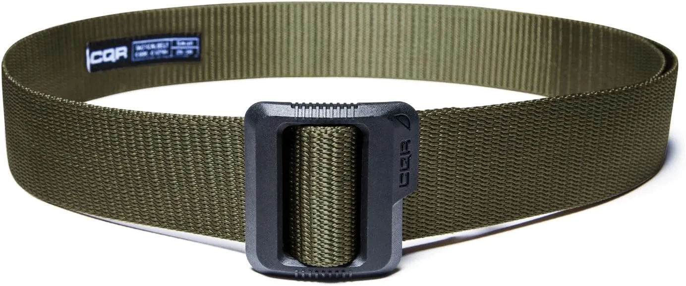 CQR Tactical Belt, Military Style Heavy Duty Belt, Webbing EDC Quick-Release Buckle