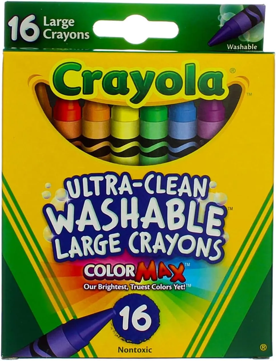 Crayola Large Washable Crayons 16 Pack - 2 Packs