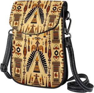Crossbody Bags for Women,Crossbody Bag Men,Small Sling Bag,Vintage Aged Egyptian Ethnicity,Crossbody Purse