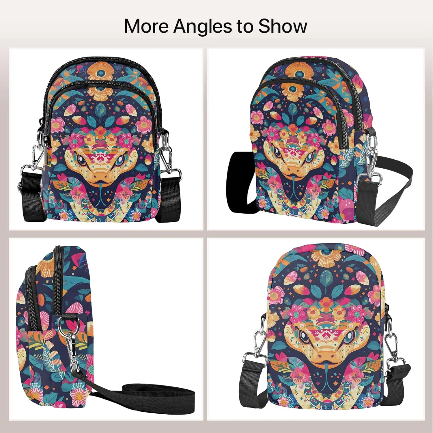 Crossbody Purse for Women Lightweight Small Crossbody Bag Waterproof Phone Wallet with Card Slots Adjustable Strap