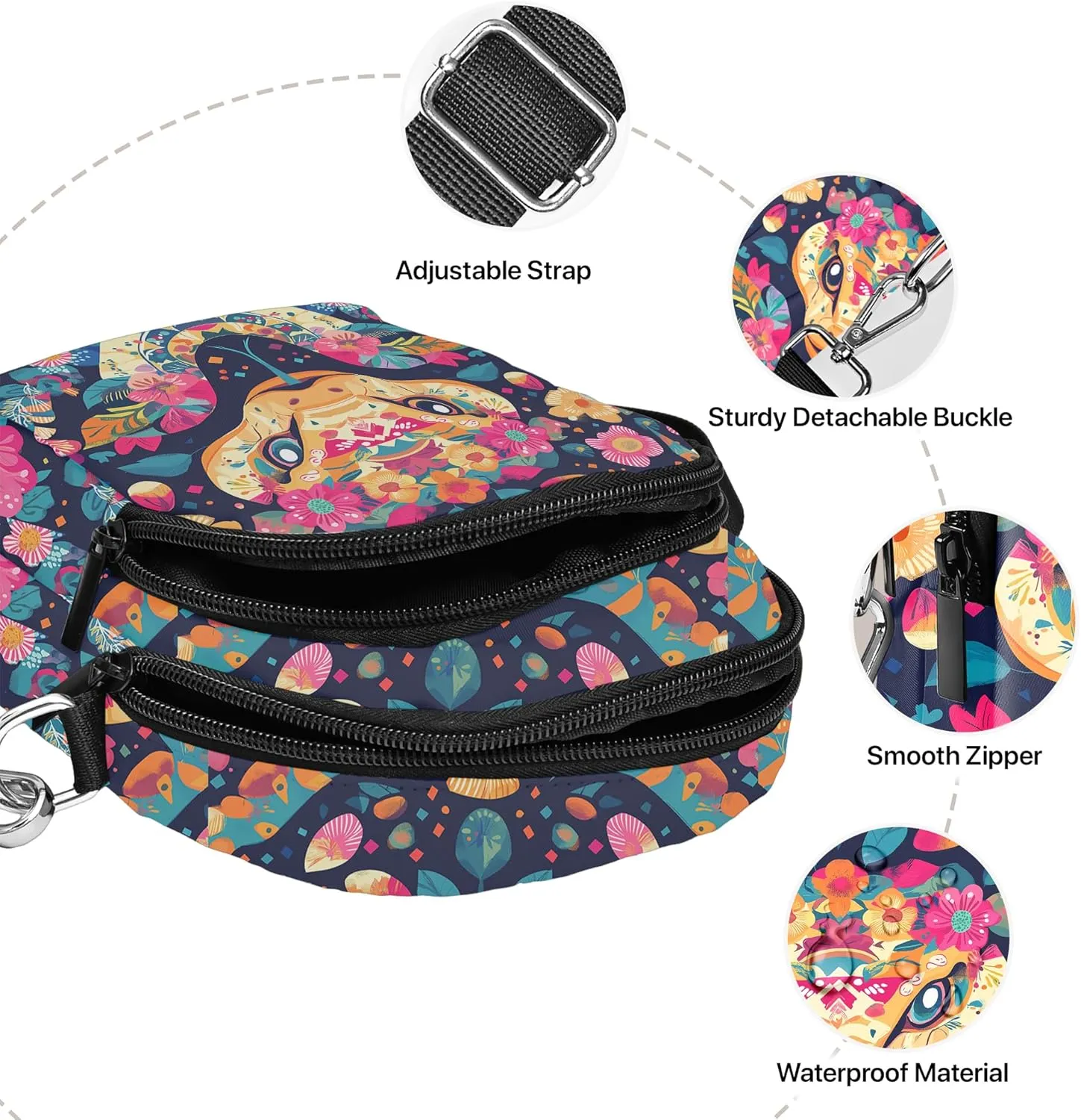 Crossbody Purse for Women Lightweight Small Crossbody Bag Waterproof Phone Wallet with Card Slots Adjustable Strap