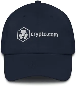 Crypto.com CRO Cryptocurrency Embroidered Dad hat