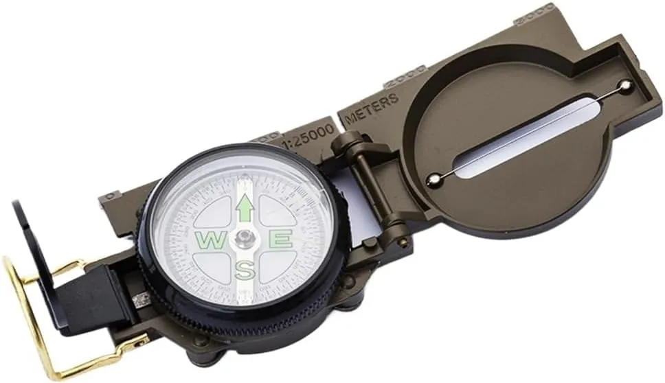 CSCDD American Compass Mountaineering Camping Compass Outdoor Luminous Multi-Functional North Needle