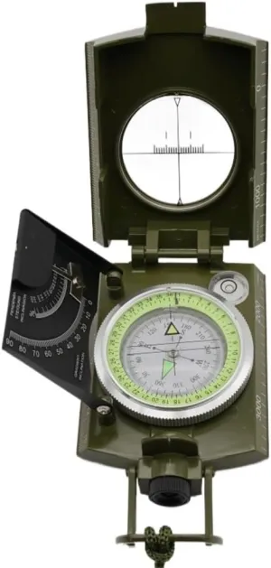 CSCDD Outdoor Compass American Multi-Functional Camping Level Slope Luminous North Needle