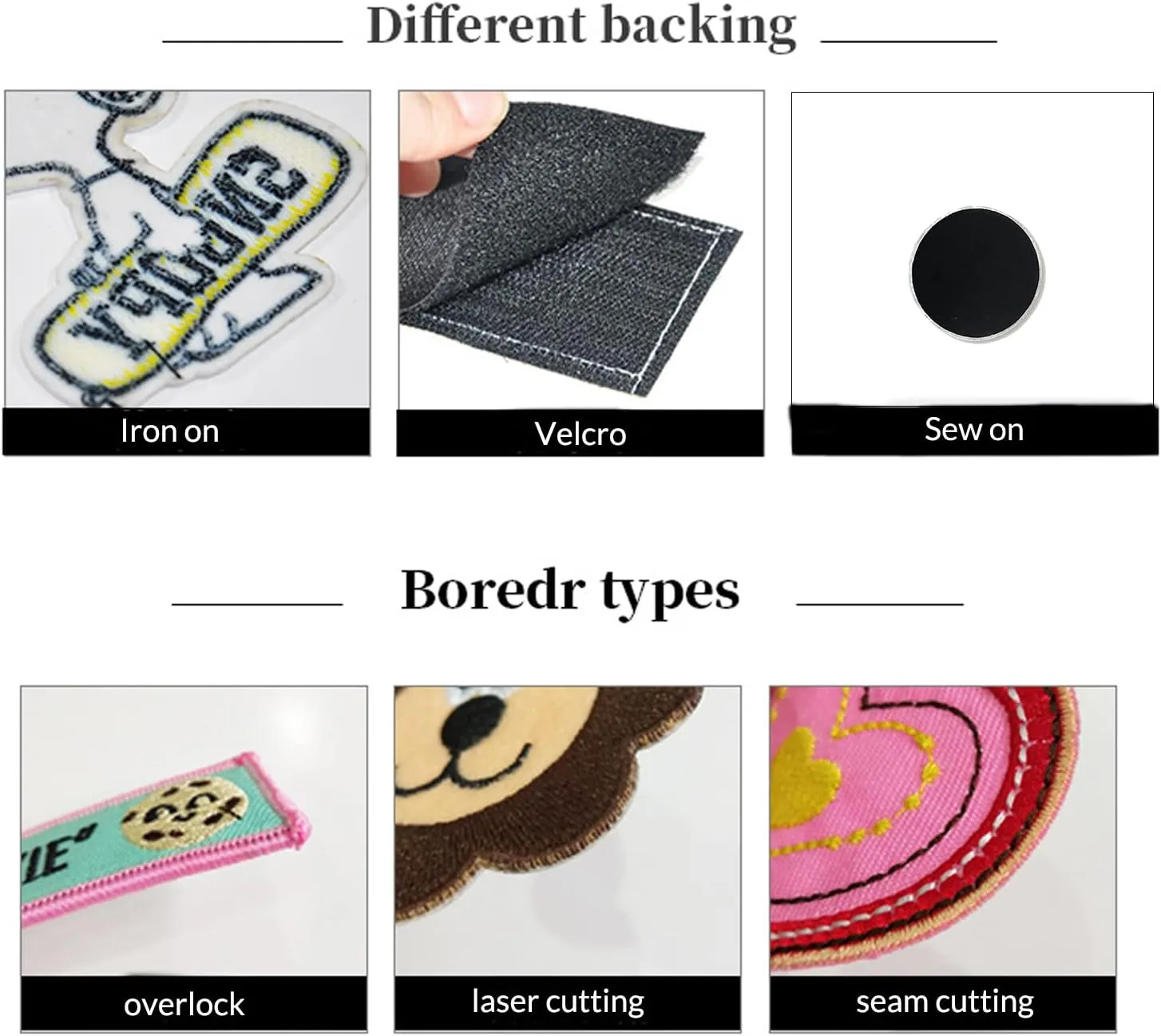 Custom Patch Personalized Your Own Patches with Your Image/Text/Logo Hook and Loop,Sew on,Iron on for Jackets/Bag/Pants/Hat