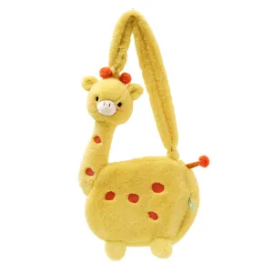 Cute Giraffe Crossbody Shoulder Plush Bag