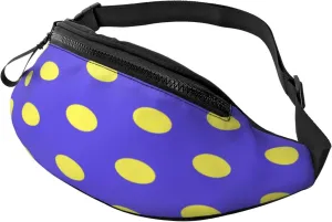 Cute Polka Dot Fanny Pack, Crossbody Waist Packs for Women Men Waist Bags with Adjustable Strap for Travel Running Hiking Sport