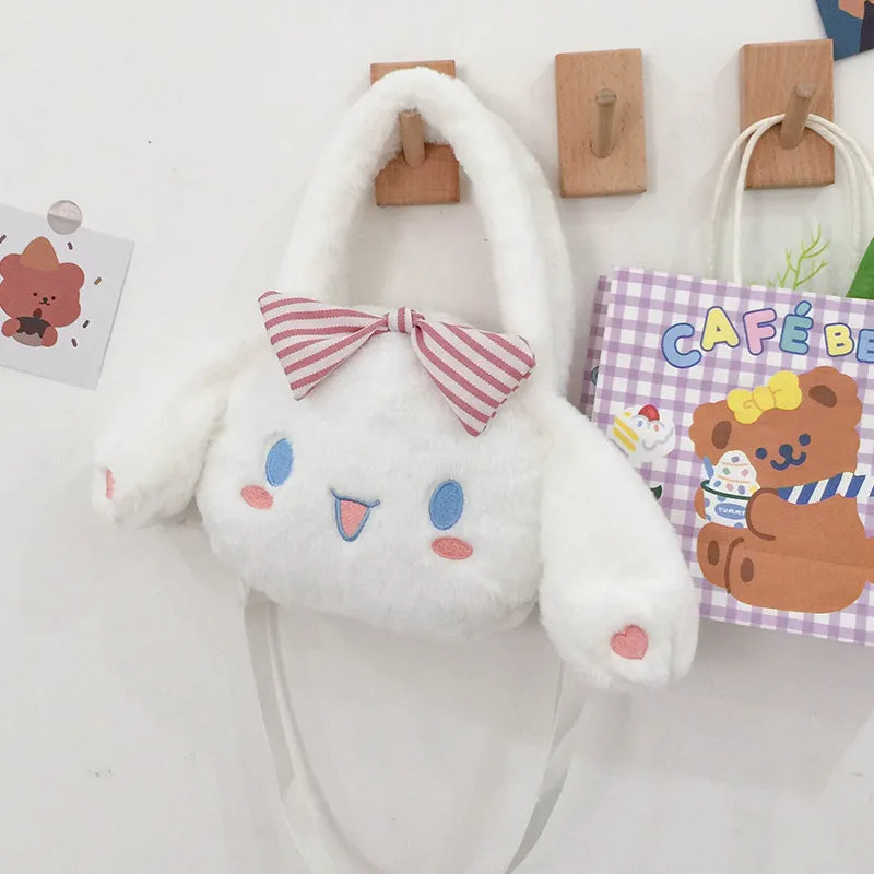 Cute Puppy Cartoon Plush Korean Style Crossbody Bags