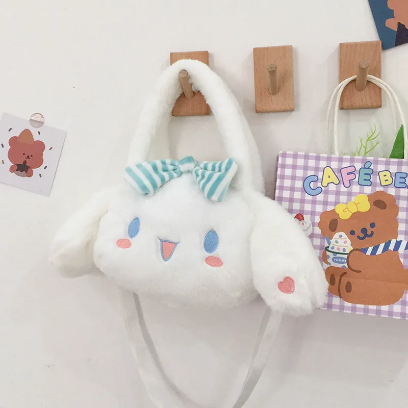 Cute Puppy Cartoon Plush Korean Style Crossbody Bags