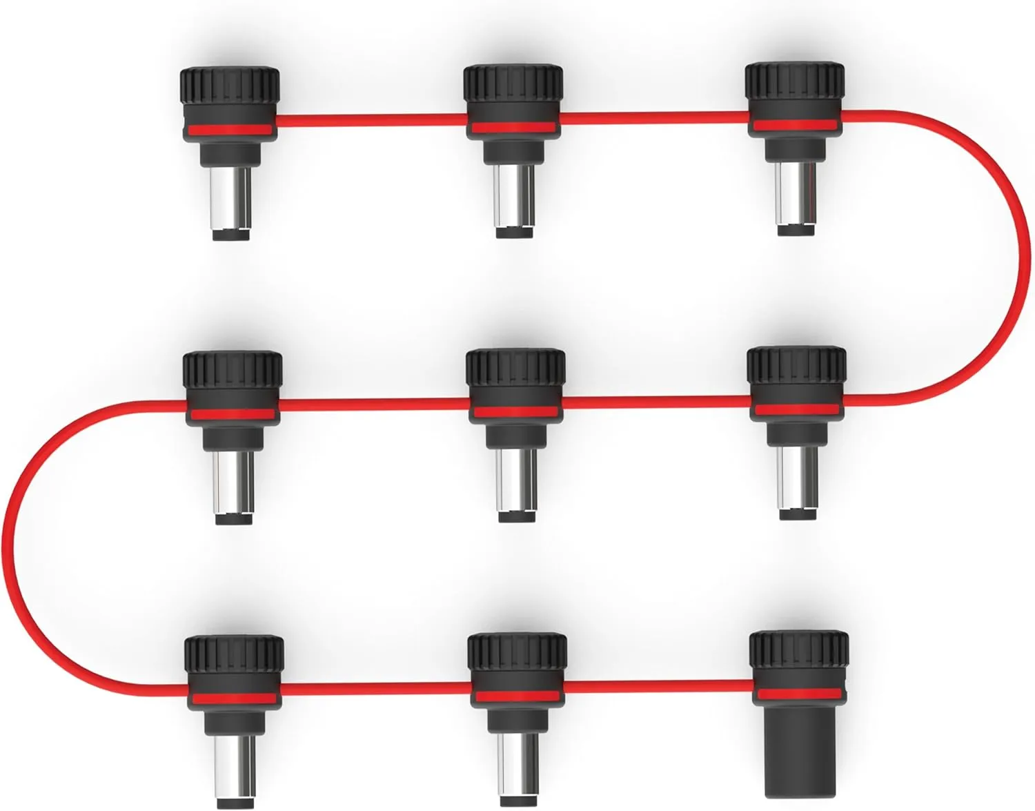 D'Addario Accessories XPND Adjustable Daisy Chain - Daisy Chain Guitar Pedal Power Cable - Customizable Daisy Chain
