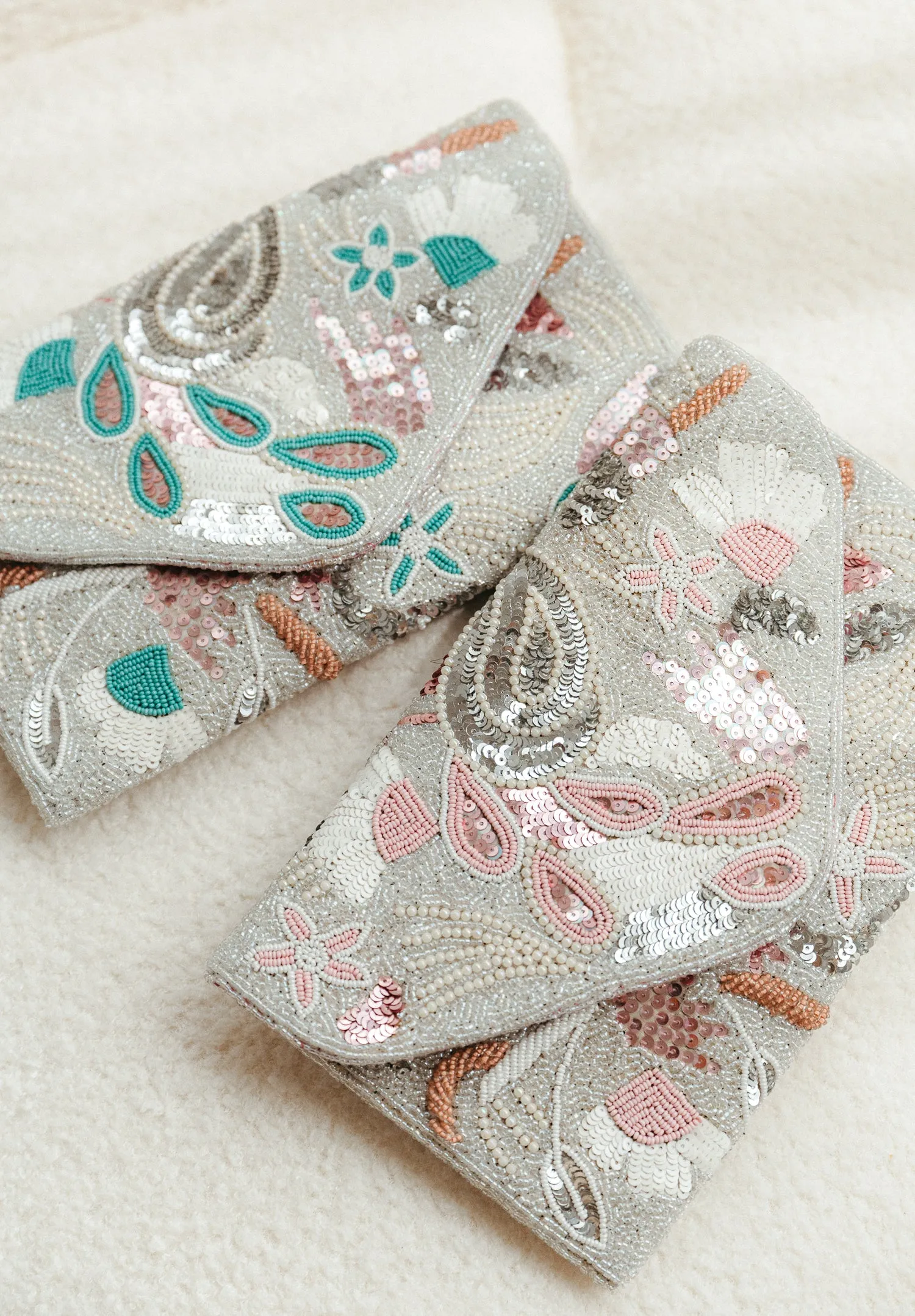 Dancing Petals Beaded Crossbody (Preorder)