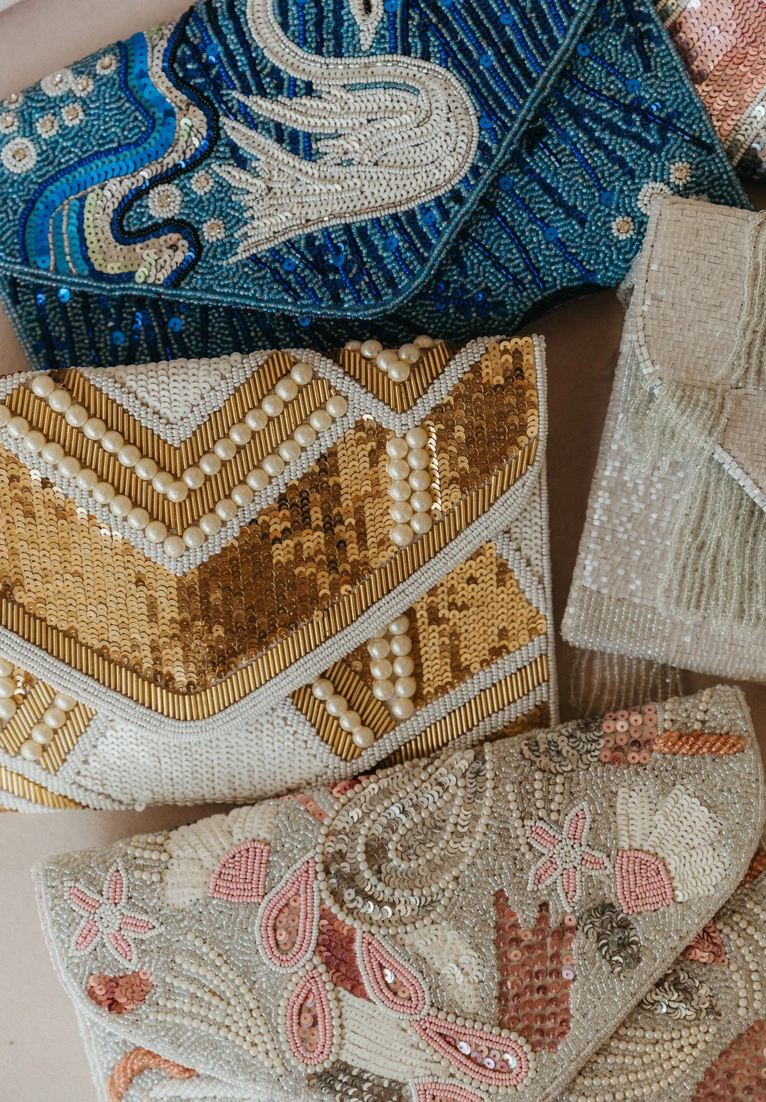 Dancing Petals Beaded Crossbody (Preorder)