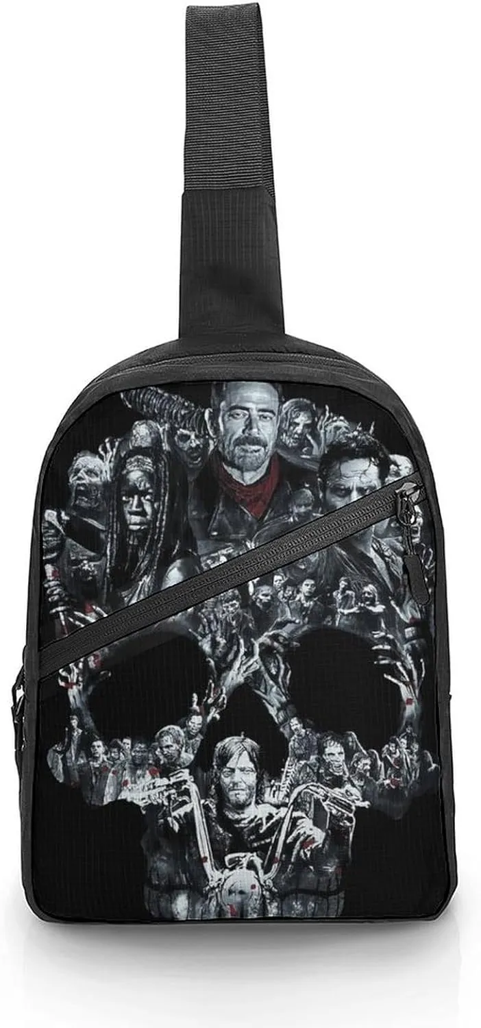 Daryl Dixon-Chapel Roan Multi-Functional Crossbody Bag With Storage Pockets And Anti-Loss Key Strap, Adjustable For Chest Shoulder One Size