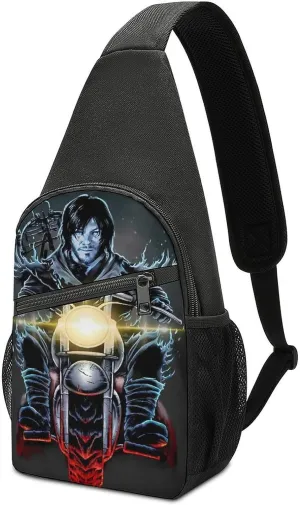Daryl Dixon-Chapel Roan Multi-Functional Crossbody Bag With Storage Pockets And Anti-Loss Key Strap, Adjustable For Chest Shoulder One Size
