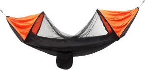 DECHOUS 1Pc Portable Outdoor Hammock with Net Multi Functional Suspended Tent for Camping and Picnics Durable Material Black Orange