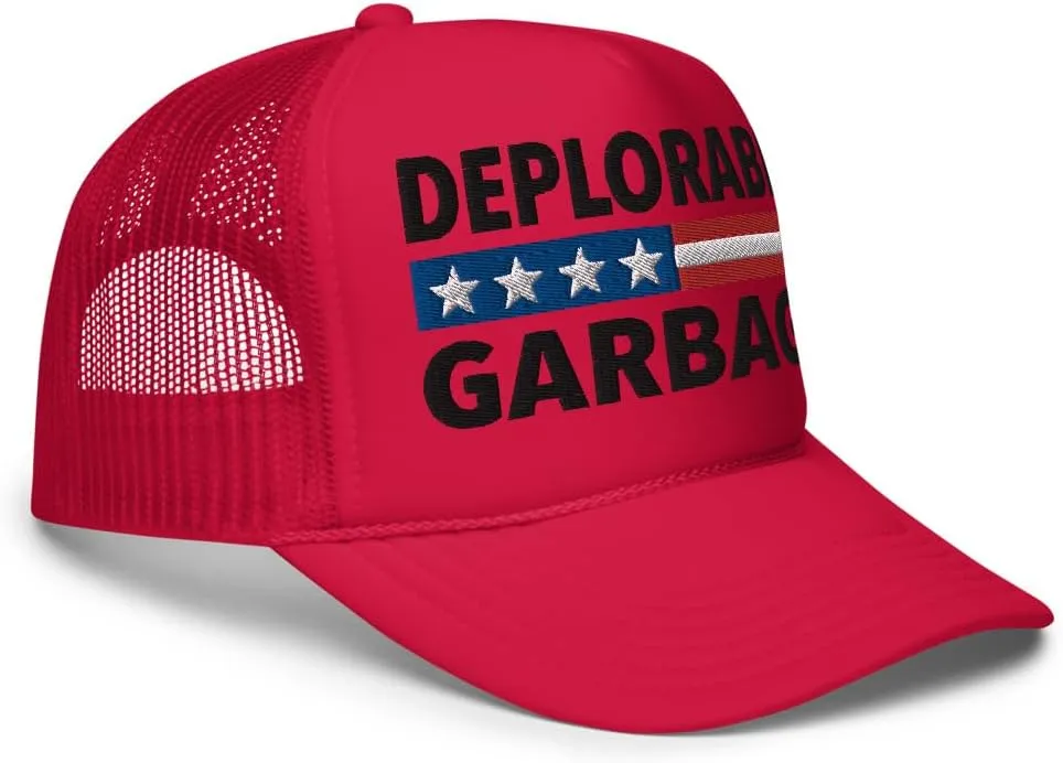 Deplorable Garbage Hat (Embroidered Foam Trucker Hat)