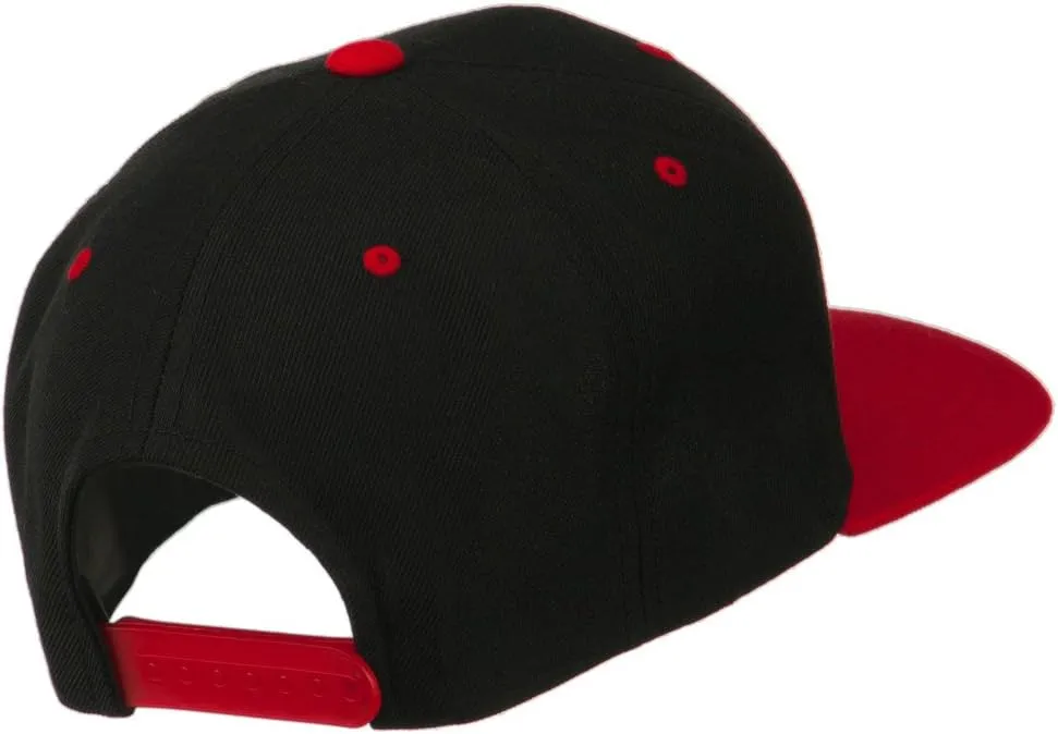 Diamond Embroidered Snapback Two Tone Cap