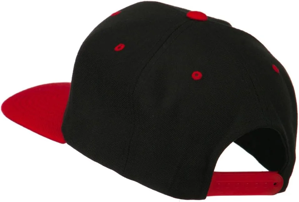 Diamond Embroidered Snapback Two Tone Cap